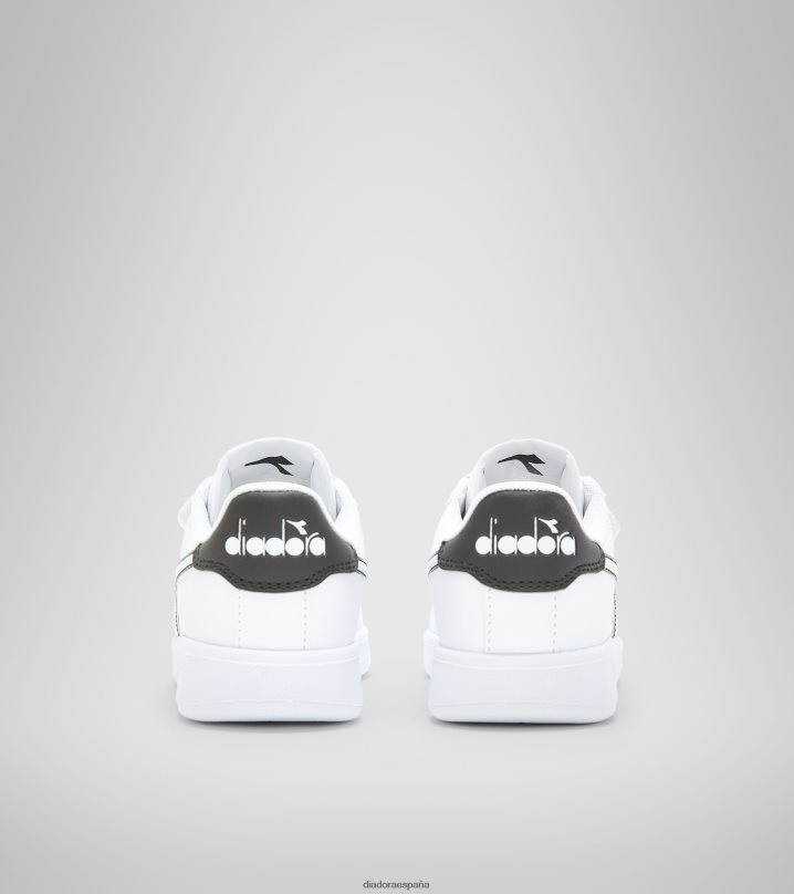 juego p p p 8T8H4Z883 blanco negro niños Diadora zapatos