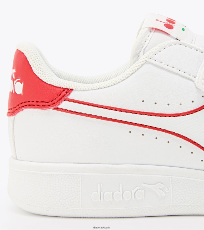 juego p p p 8T8H4Z884 blanco/rojo agridulce niños Diadora zapatos