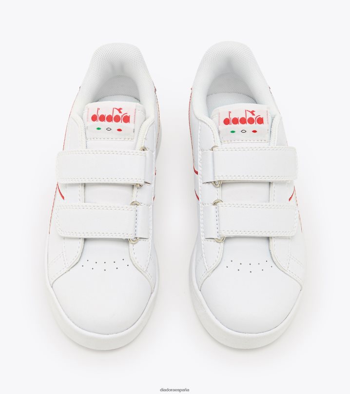 juego p p p 8T8H4Z884 blanco/rojo agridulce niños Diadora zapatos