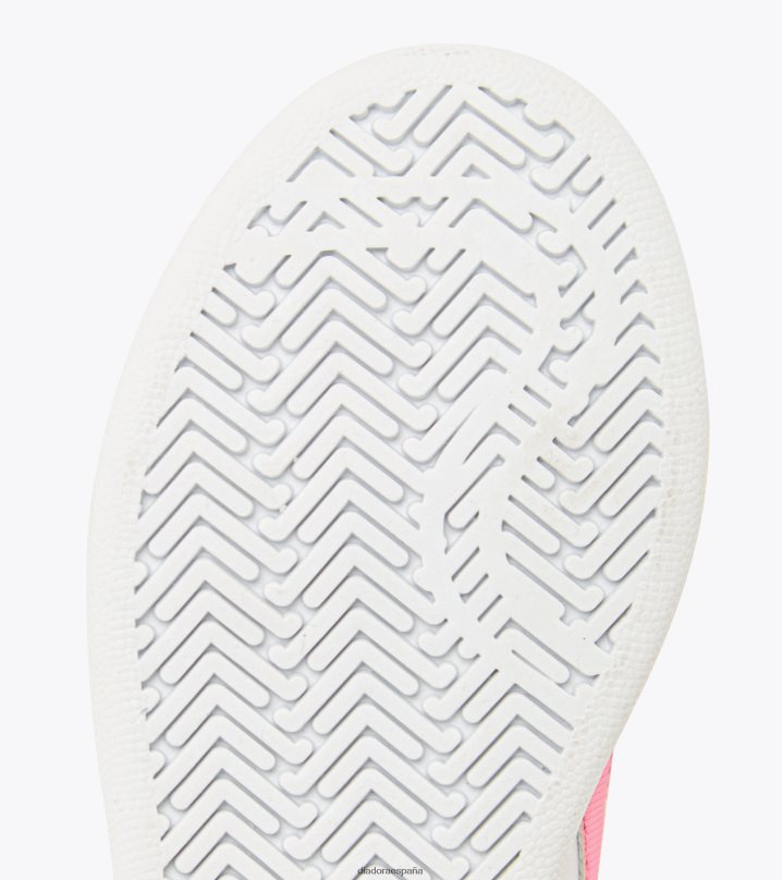 juego p p p 8T8H4Z888 clavel blanco/rosa niños Diadora zapatos