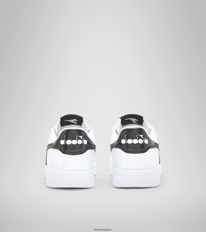juego p p p 8T8H4Z889 blanco negro niños Diadora zapatos