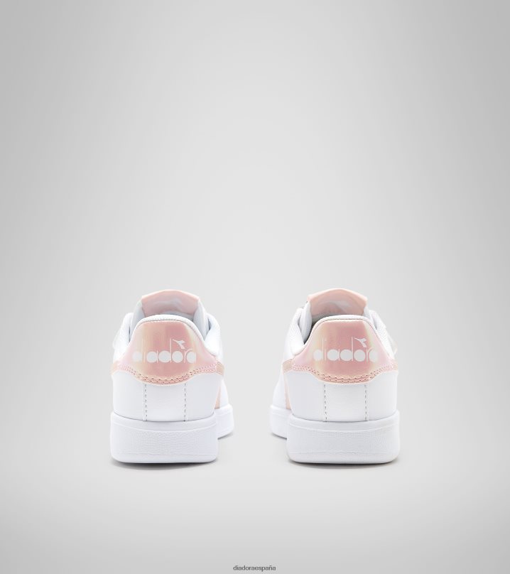 juego p p p 8T8H4Z890 látigo blanco/melocotón niños Diadora zapatos
