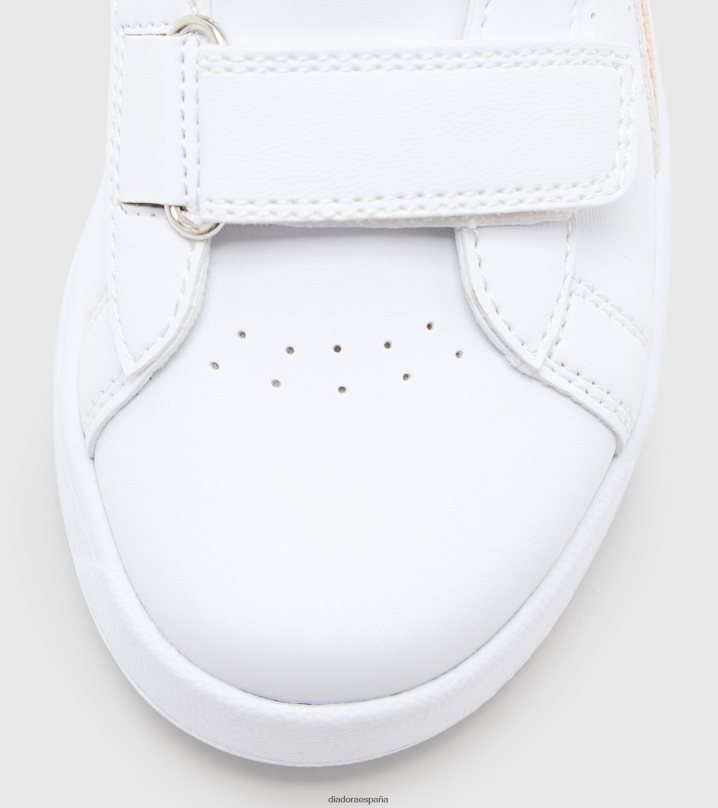 juego p p p 8T8H4Z890 látigo blanco/melocotón niños Diadora zapatos