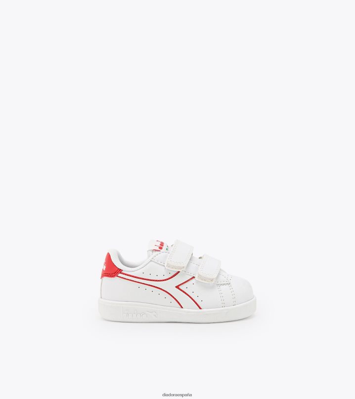 juego p td 8T8H4Z904 blanco/rojo agridulce niños Diadora zapatos