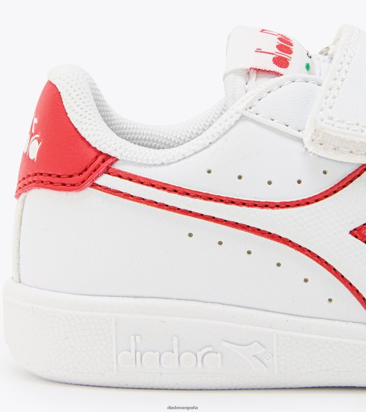 juego p td 8T8H4Z904 blanco/rojo agridulce niños Diadora zapatos