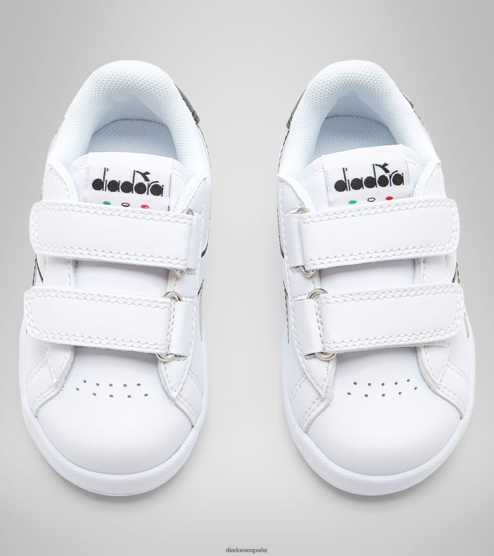 juego p td 8T8H4Z905 blanco negro niños Diadora zapatos