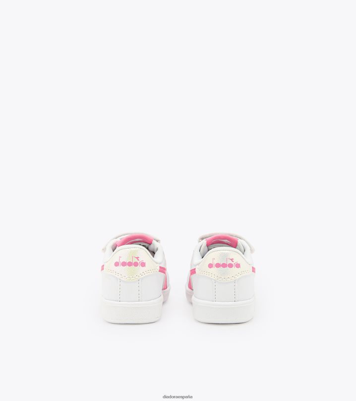 juego p td 8T8H4Z907 clavel blanco/rosa niños Diadora zapatos
