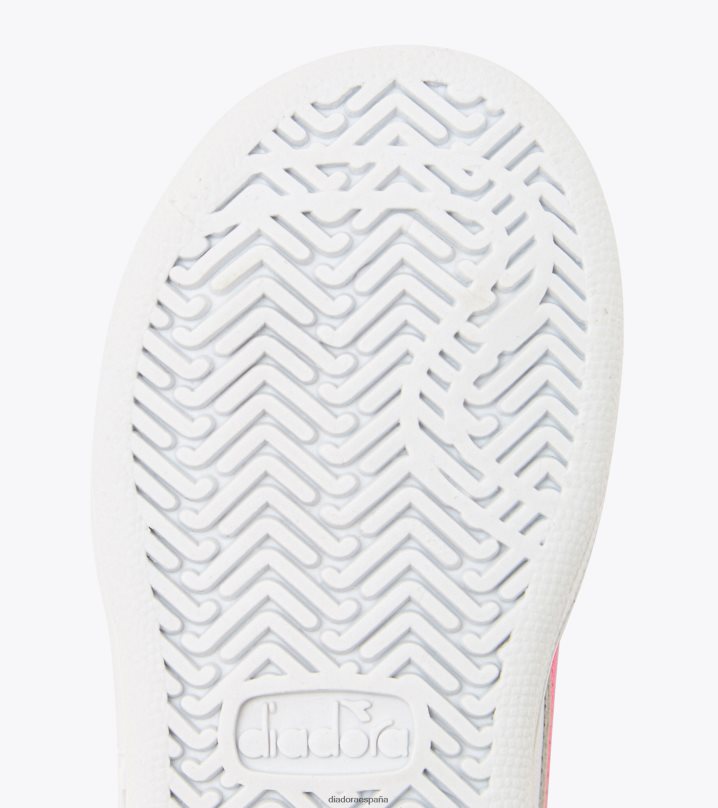 juego p td 8T8H4Z907 clavel blanco/rosa niños Diadora zapatos