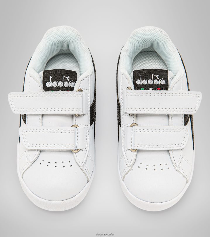 juego p td 8T8H4Z909 blanco negro niños Diadora zapatos