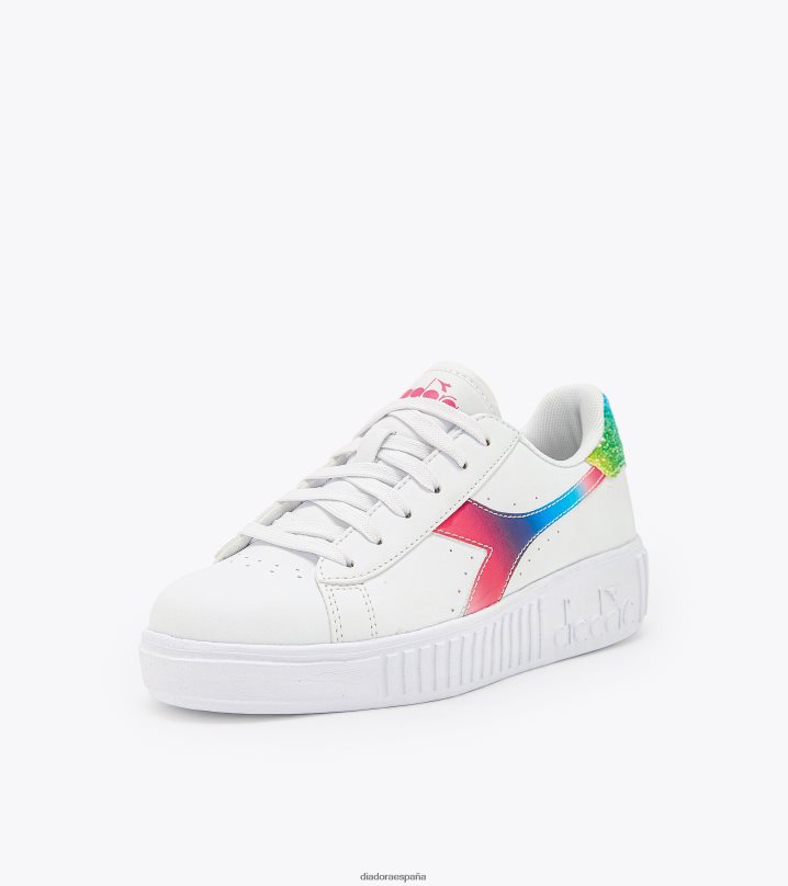 juego paso bloom gs 8T8H4Z795 blanco/magenta niños Diadora zapatos