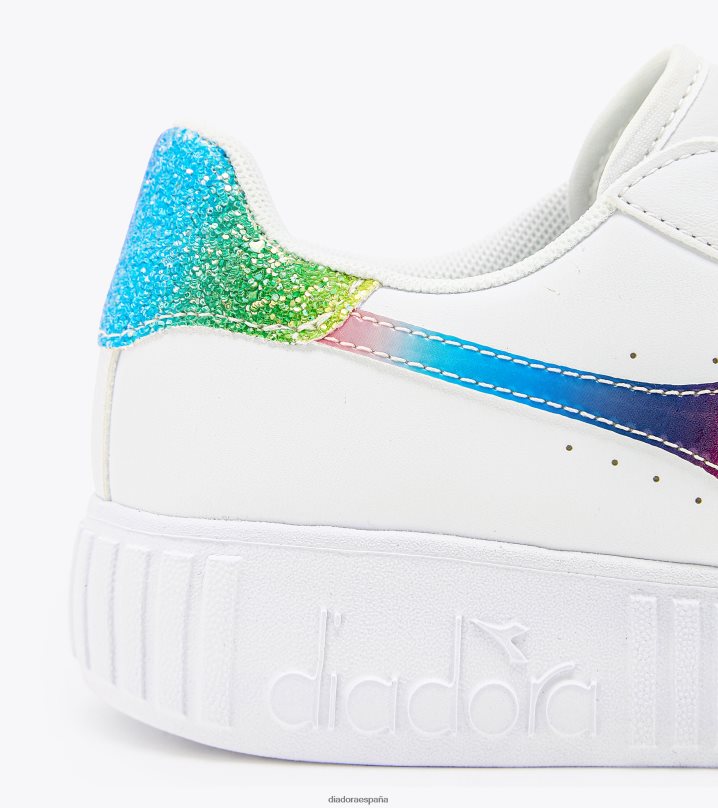 juego paso bloom gs 8T8H4Z795 blanco/magenta niños Diadora zapatos