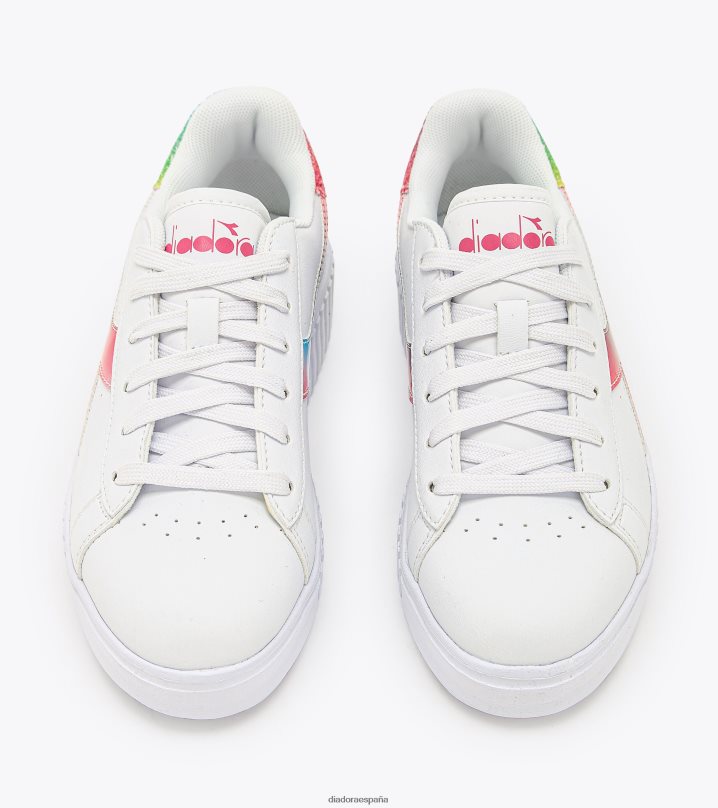 juego paso bloom gs 8T8H4Z795 blanco/magenta niños Diadora zapatos