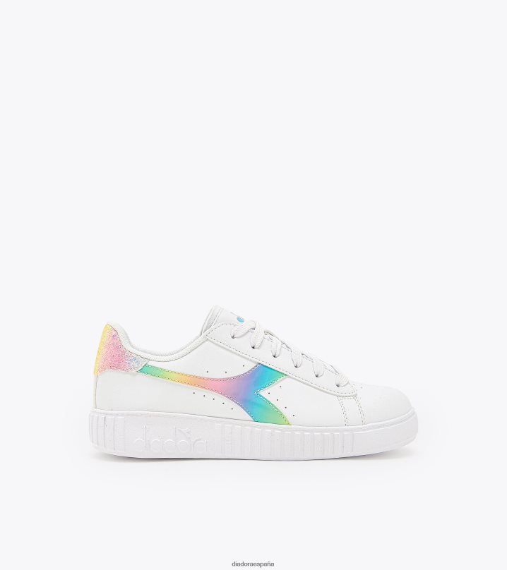 juego paso bloom gs 8T8H4Z796 blanco/azul cielo niños Diadora zapatos