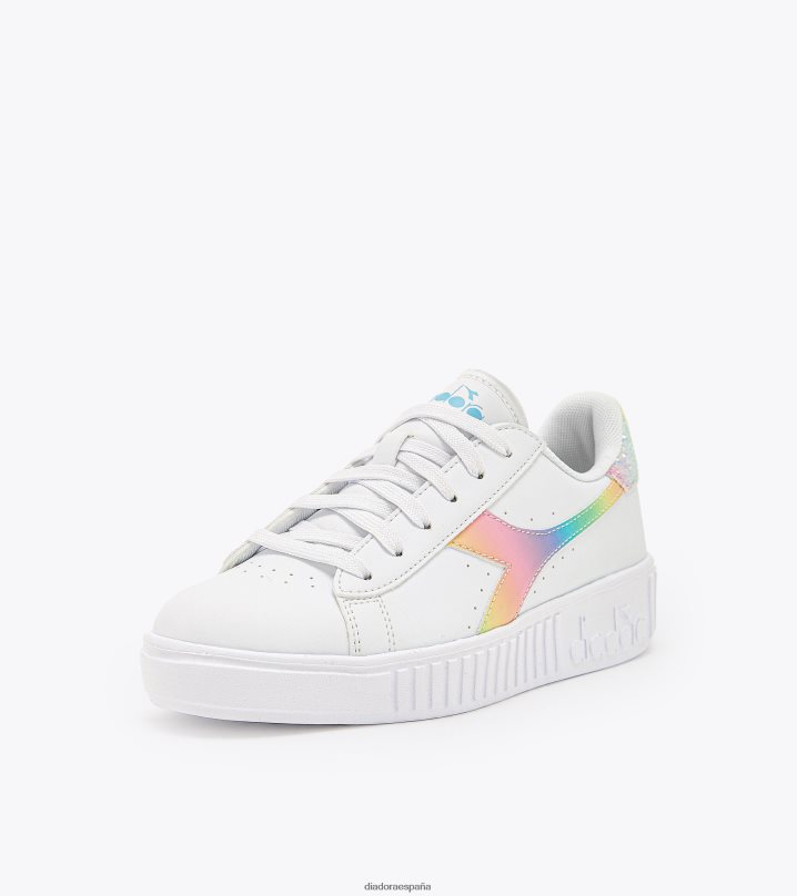 juego paso bloom gs 8T8H4Z796 blanco/azul cielo niños Diadora zapatos
