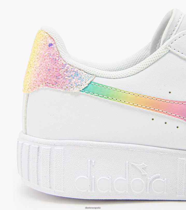 juego paso bloom gs 8T8H4Z796 blanco/azul cielo niños Diadora zapatos