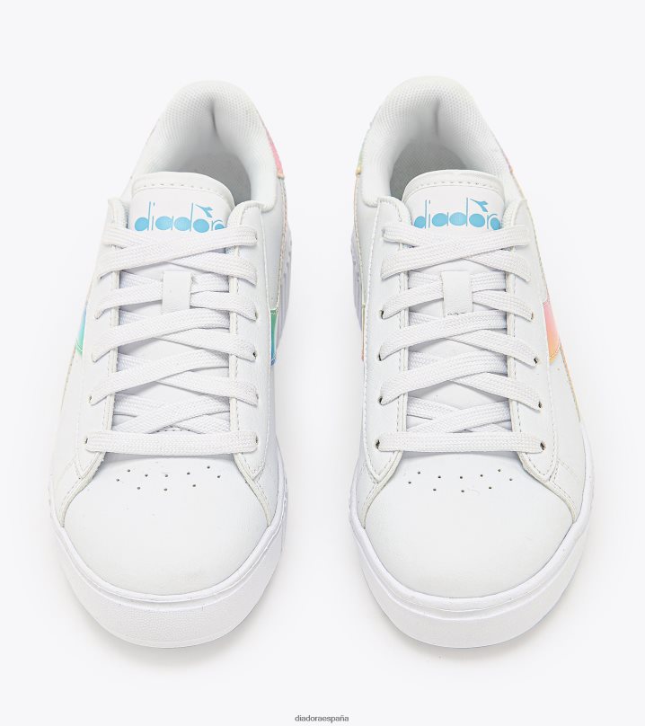 juego paso bloom gs 8T8H4Z796 blanco/azul cielo niños Diadora zapatos