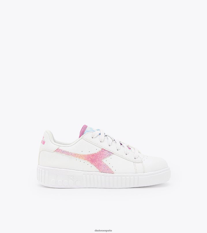 juego paso brillo gs 8T8H4Z800 blanco/ciclamen niños Diadora zapatos