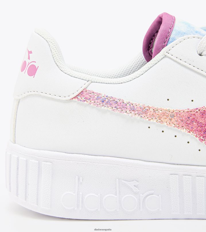juego paso brillo gs 8T8H4Z800 blanco/ciclamen niños Diadora zapatos