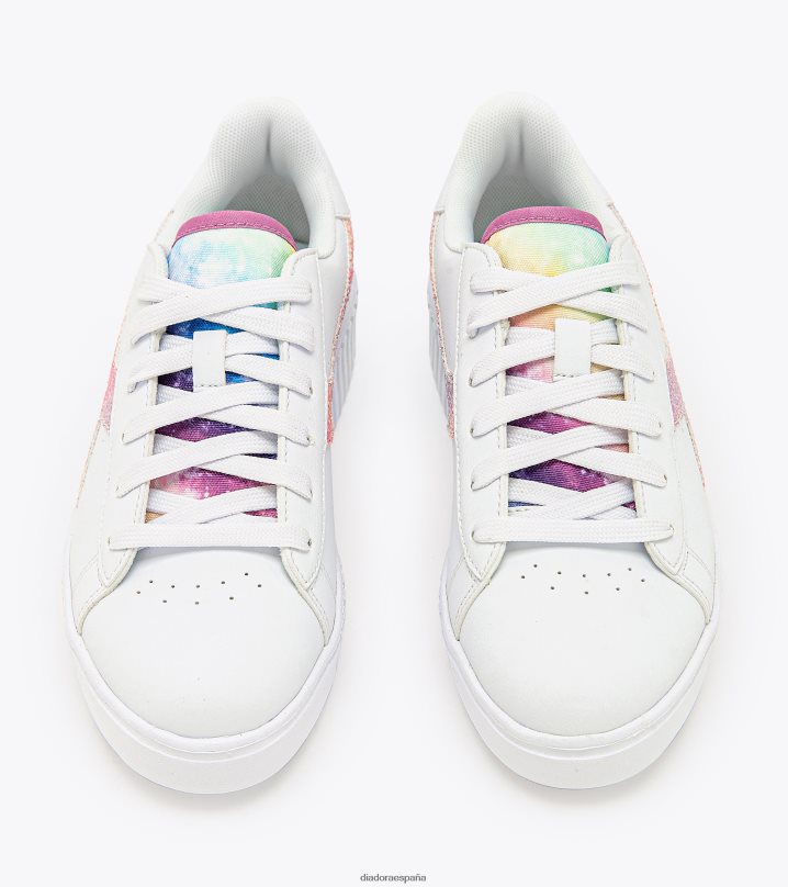 juego paso brillo gs 8T8H4Z800 blanco/ciclamen niños Diadora zapatos