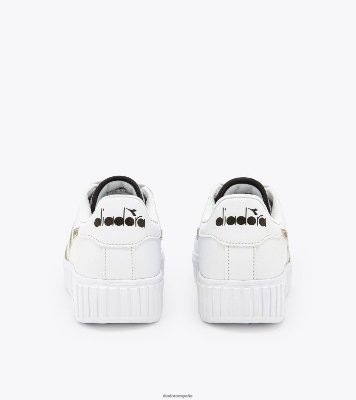 juego paso brillo gs 8T8H4Z801 blanco negro niños Diadora zapatos