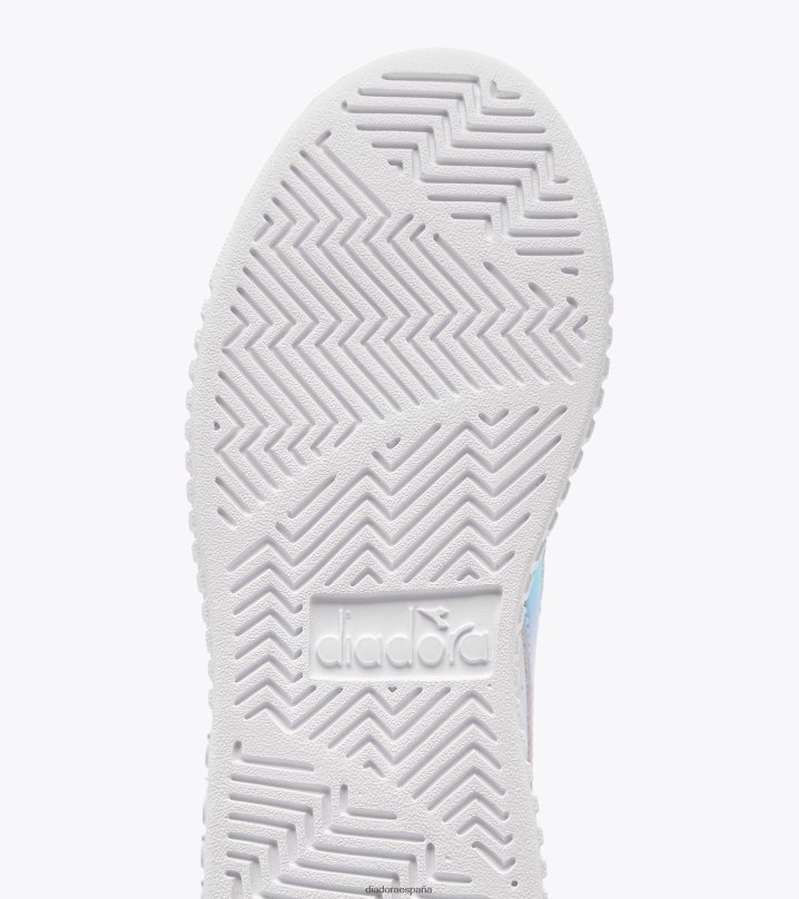 juego paso flor pd 8T8H4Z802 blanco/azul cielo niños Diadora zapatos