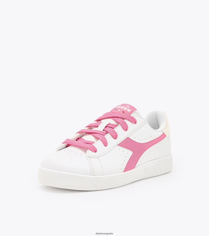 juego pgs 8T8H4Z842 clavel blanco/rosa niños Diadora zapatos