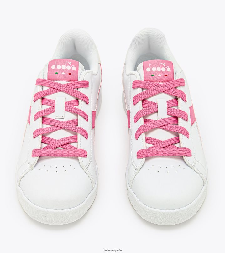 juego pgs 8T8H4Z842 clavel blanco/rosa niños Diadora zapatos