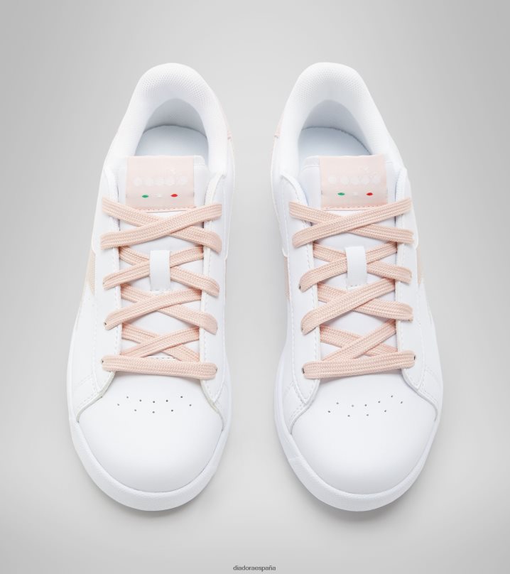 juego pgs 8T8H4Z844 látigo blanco/melocotón niños Diadora zapatos