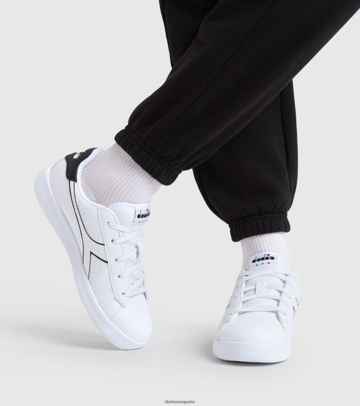 juego pgs 8T8H4Z849 blanco negro niños Diadora zapatos
