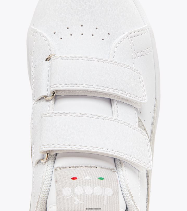 juego ritmo as pd 8T8H4Z897 blanco/azul amanecer niños Diadora zapatos