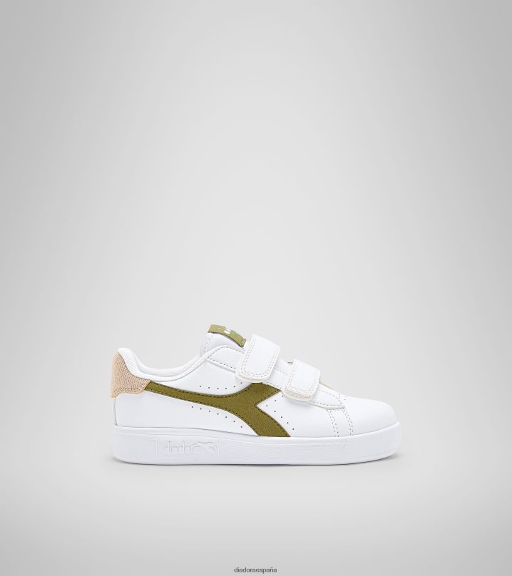 juego ritmo as pd 8T8H4Z898 blanco/aguacate niños Diadora zapatos