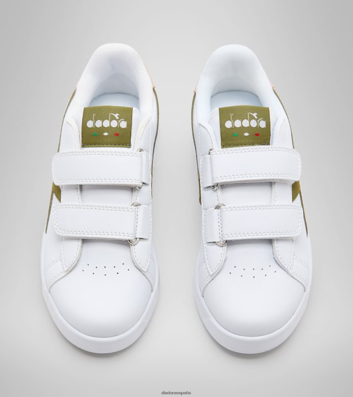 juego ritmo as pd 8T8H4Z898 blanco/aguacate niños Diadora zapatos