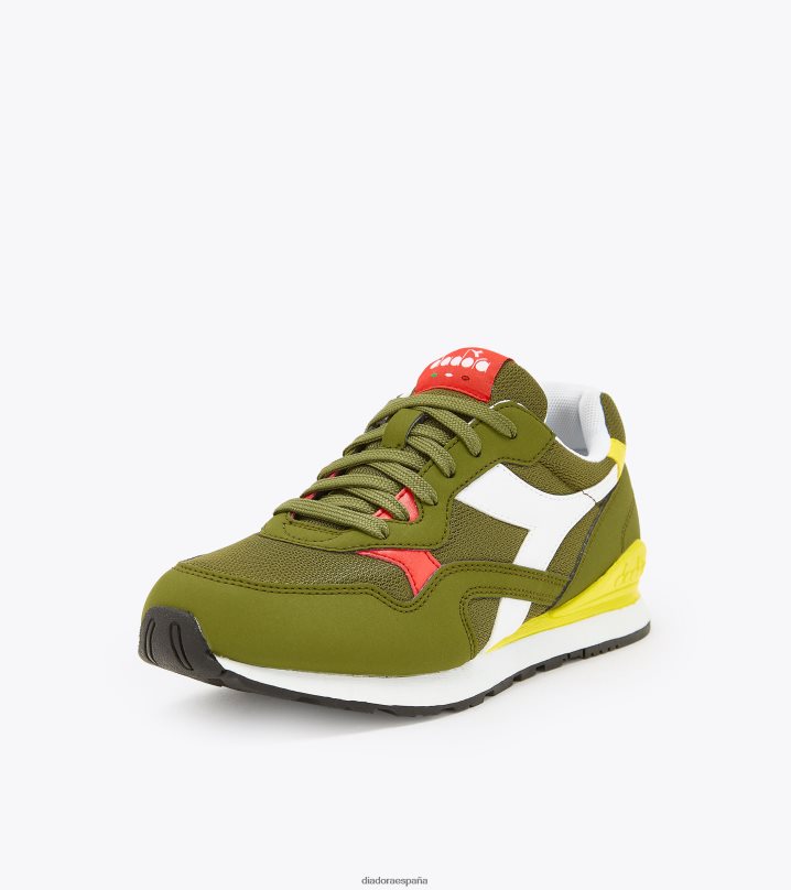 n.92 gs 8T8H4Z817 aguacate/blanco/amarillo vibrante niños Diadora zapatos