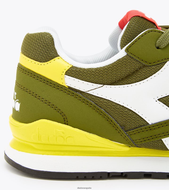 n.92 gs 8T8H4Z817 aguacate/blanco/amarillo vibrante niños Diadora zapatos