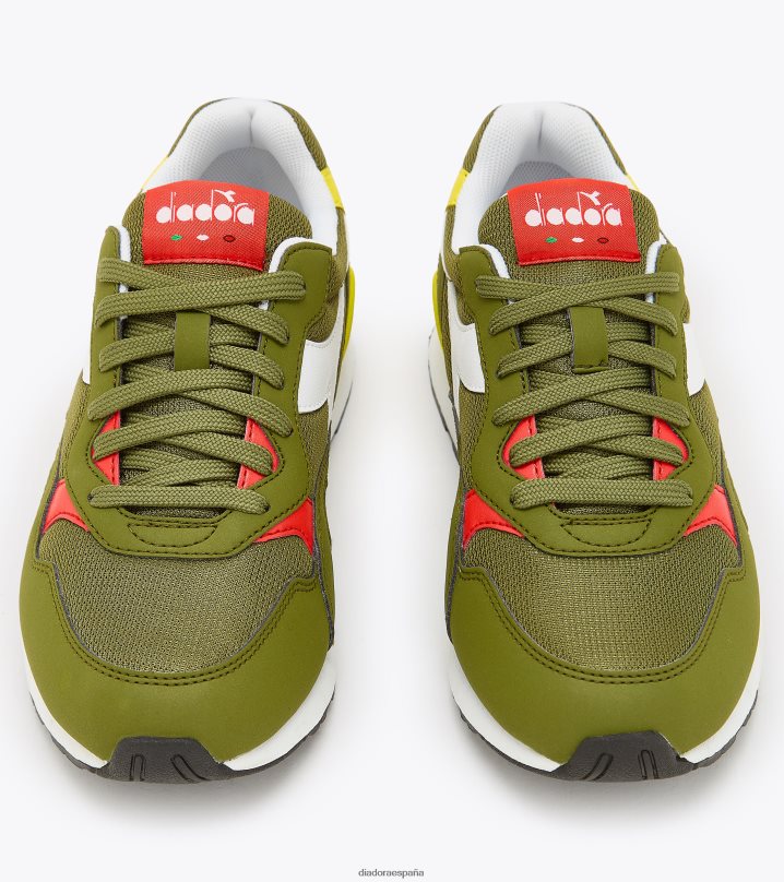 n.92 gs 8T8H4Z817 aguacate/blanco/amarillo vibrante niños Diadora zapatos