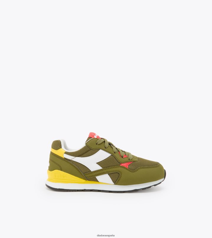 n.92 ps 8T8H4Z810 aguacate/blanco/amarillo vibrante niños Diadora zapatos