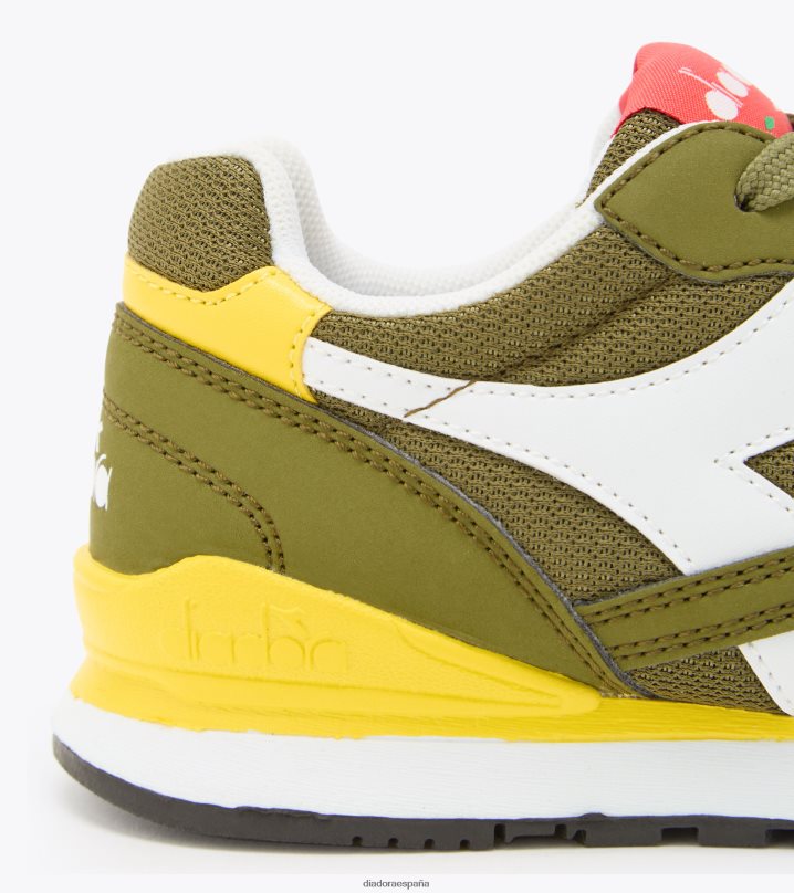 n.92 ps 8T8H4Z810 aguacate/blanco/amarillo vibrante niños Diadora zapatos
