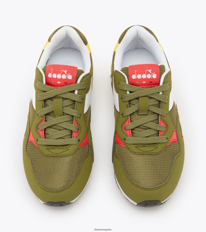 n.92 ps 8T8H4Z810 aguacate/blanco/amarillo vibrante niños Diadora zapatos