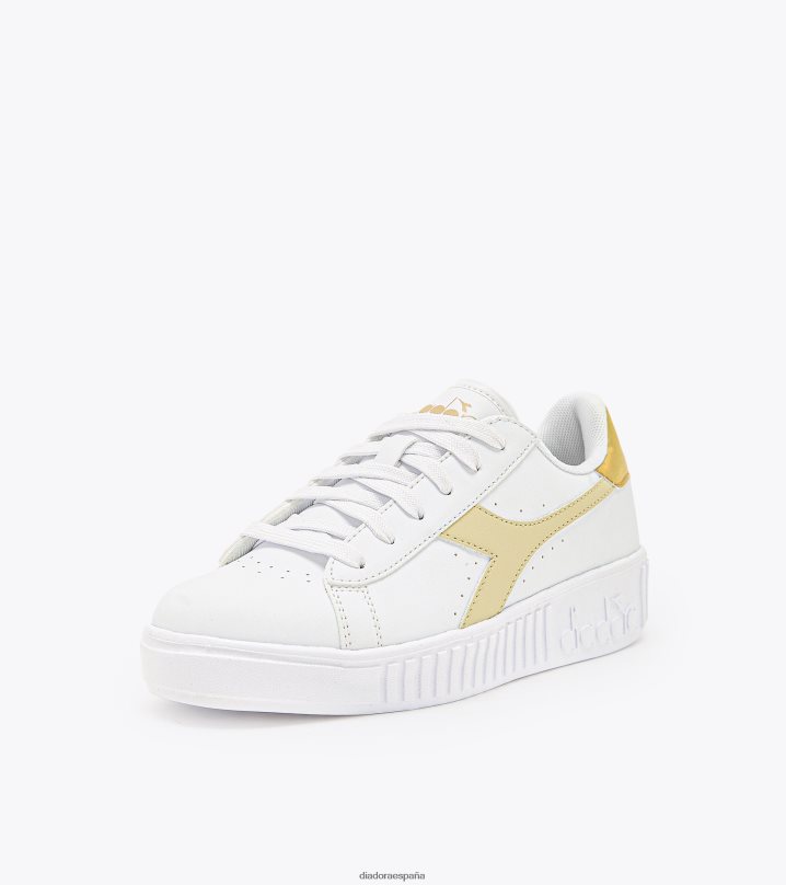 paso del juego gs 8T8H4Z804 blanco/gris humo niños Diadora zapatos