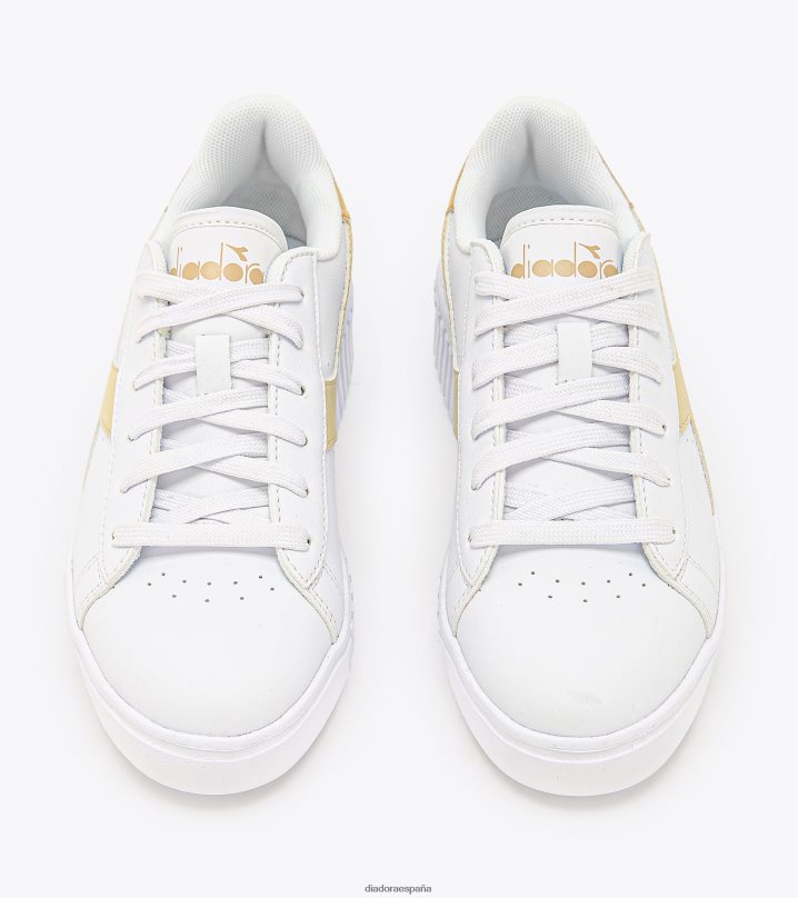 paso del juego gs 8T8H4Z804 blanco/gris humo niños Diadora zapatos