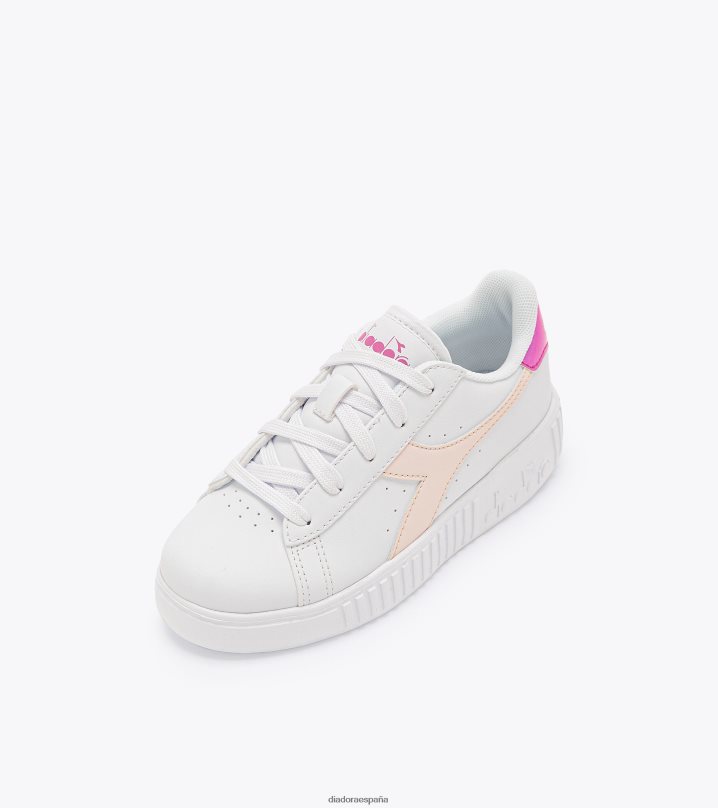 paso del juego pd 8T8H4Z807 blanco/robinia violeta niños Diadora zapatos