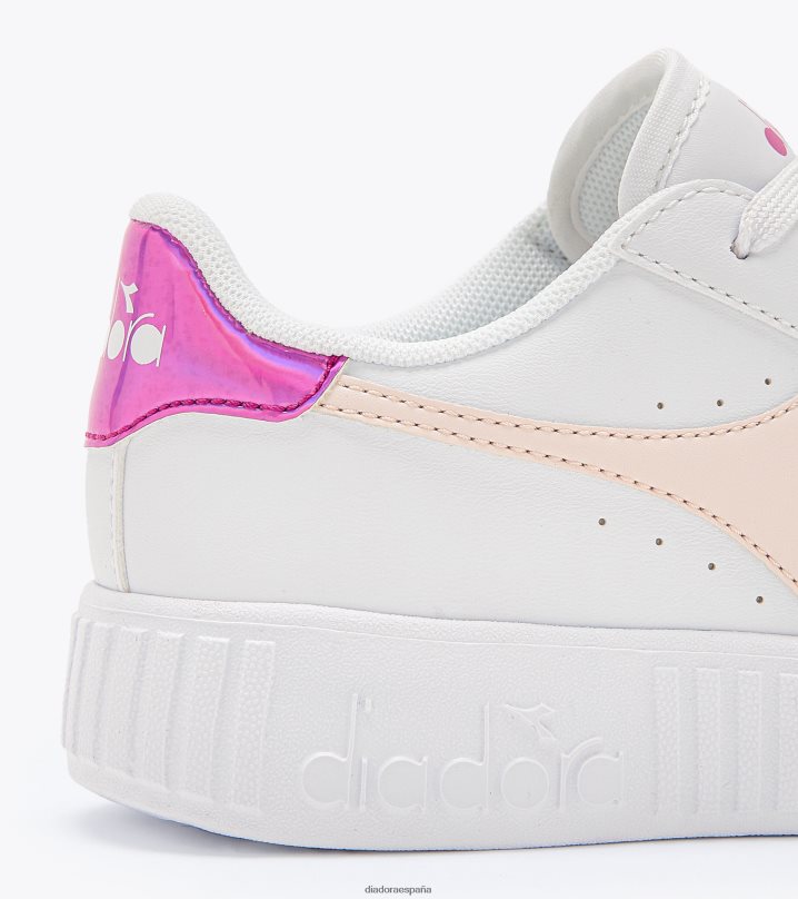 paso del juego pd 8T8H4Z807 blanco/robinia violeta niños Diadora zapatos