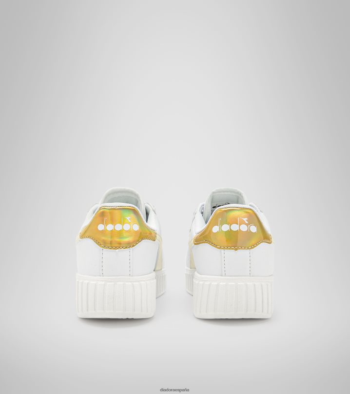 paso del juego pd 8T8H4Z808 Oro blanco niños Diadora zapatos