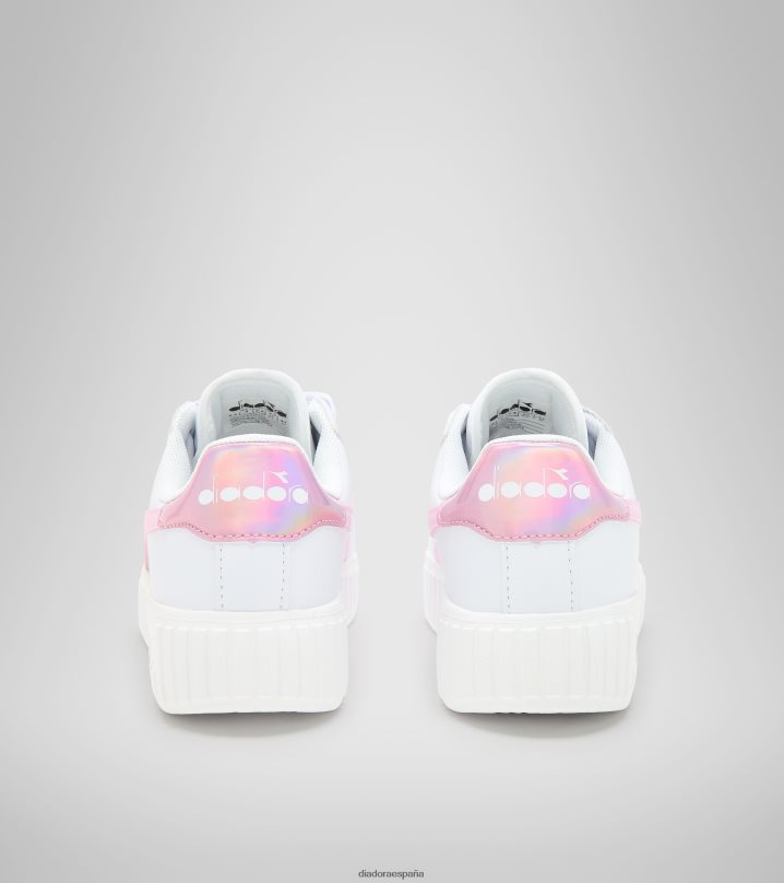 paso del juego pd 8T8H4Z809 blanco/rosa metalizado niños Diadora zapatos