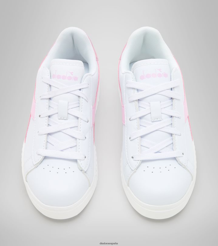 paso del juego pd 8T8H4Z809 blanco/rosa metalizado niños Diadora zapatos