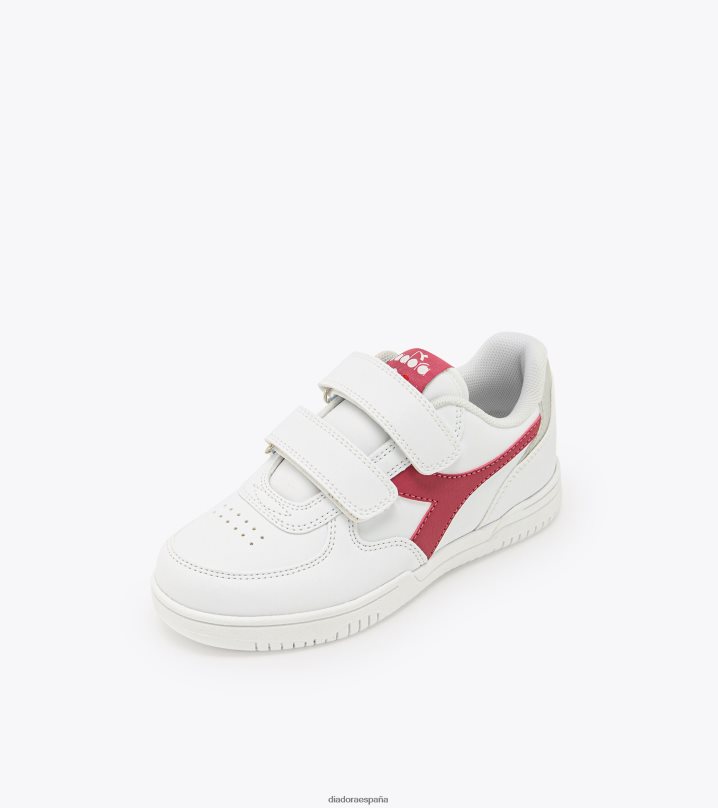 raptor baja ps 8T8H4Z833 blanco/rojo persa niños Diadora zapatos