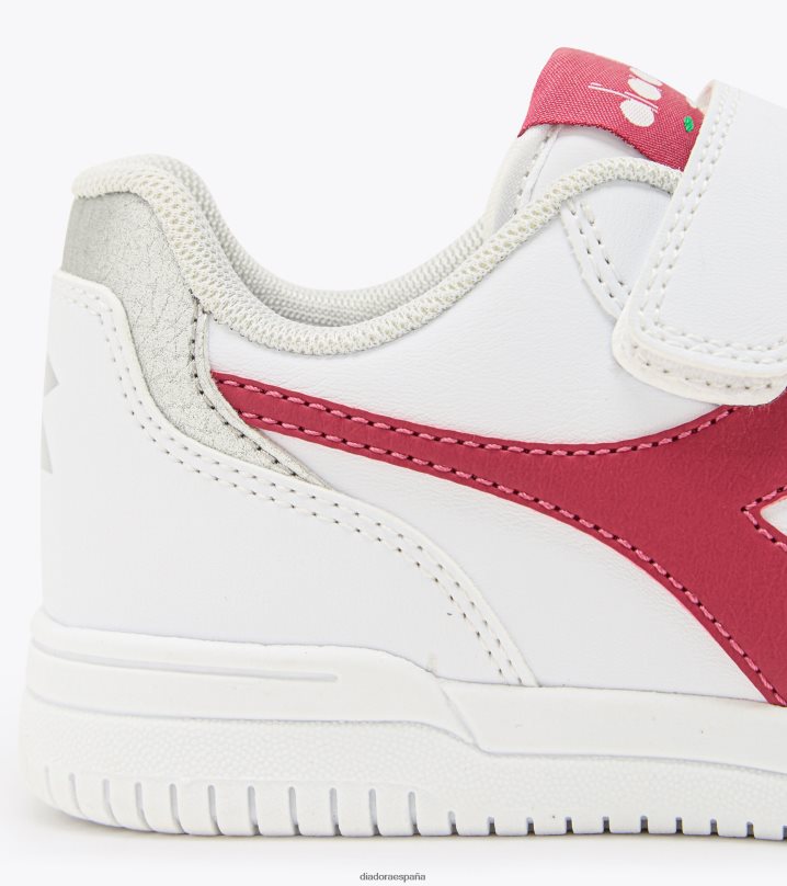 raptor baja ps 8T8H4Z833 blanco/rojo persa niños Diadora zapatos