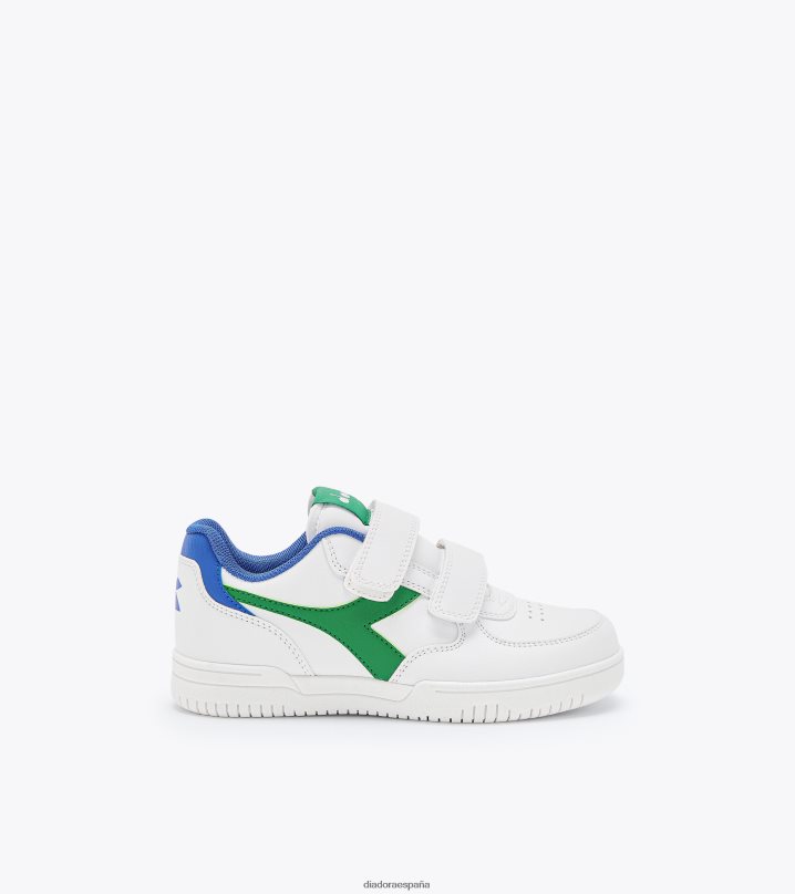 raptor baja ps 8T8H4Z834 blanco/verde alegre niños Diadora zapatos