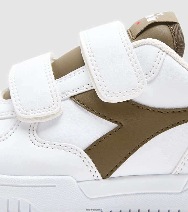 raptor baja ps 8T8H4Z837 blanco/oliva oscuro niños Diadora zapatos