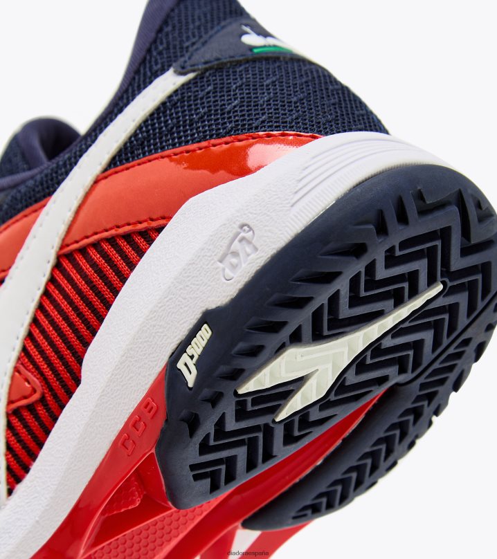 b.icon 2 años 8T8H4Z749 corsario azul/blanco/rojo fuego niños Diadora zapatos